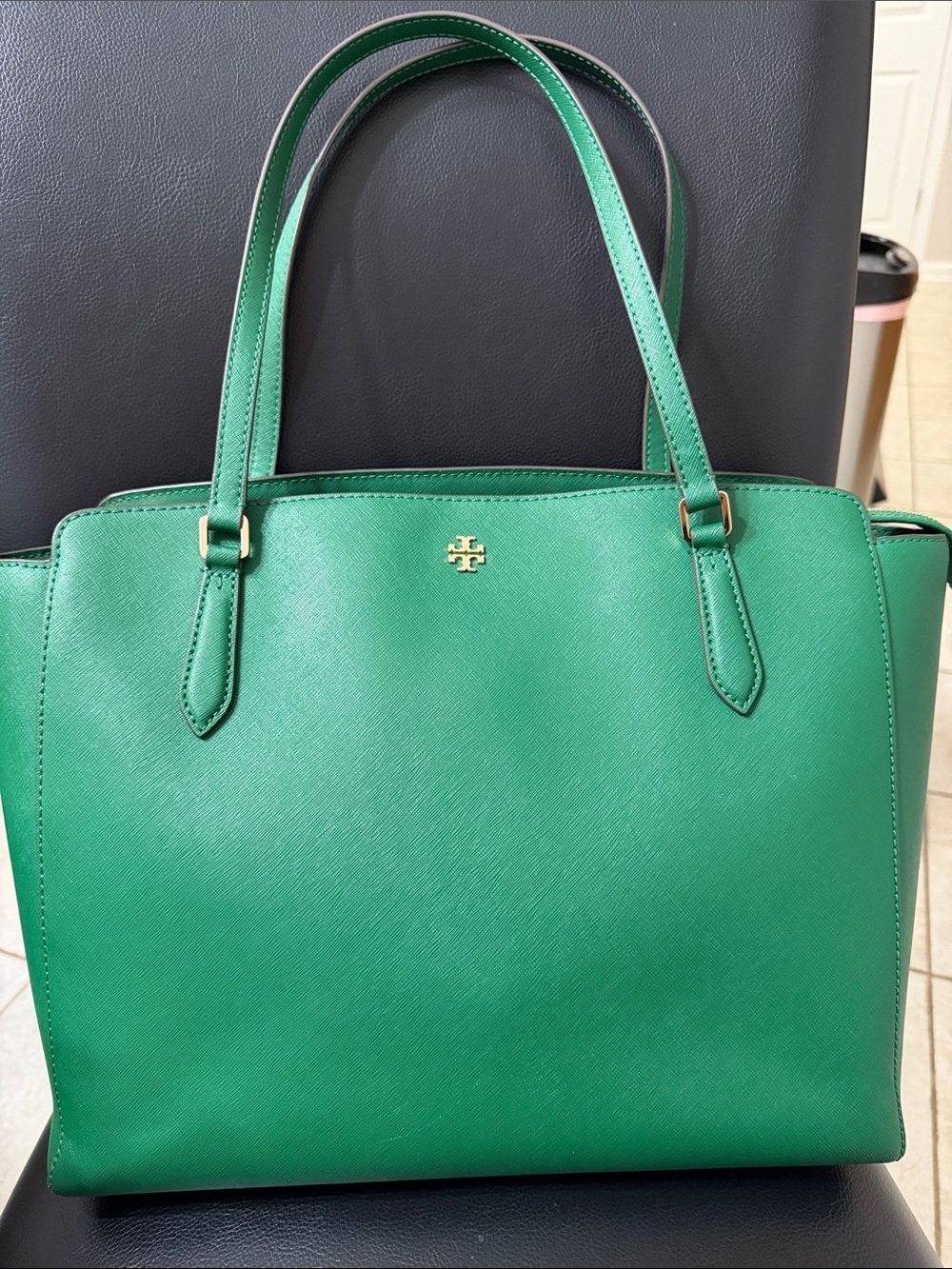 Tory Burch Emerald Green Tote bag